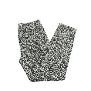 Cooper & Ella Pull on Cropped Pants with Rolled Cuffs Black White Stretch Pants